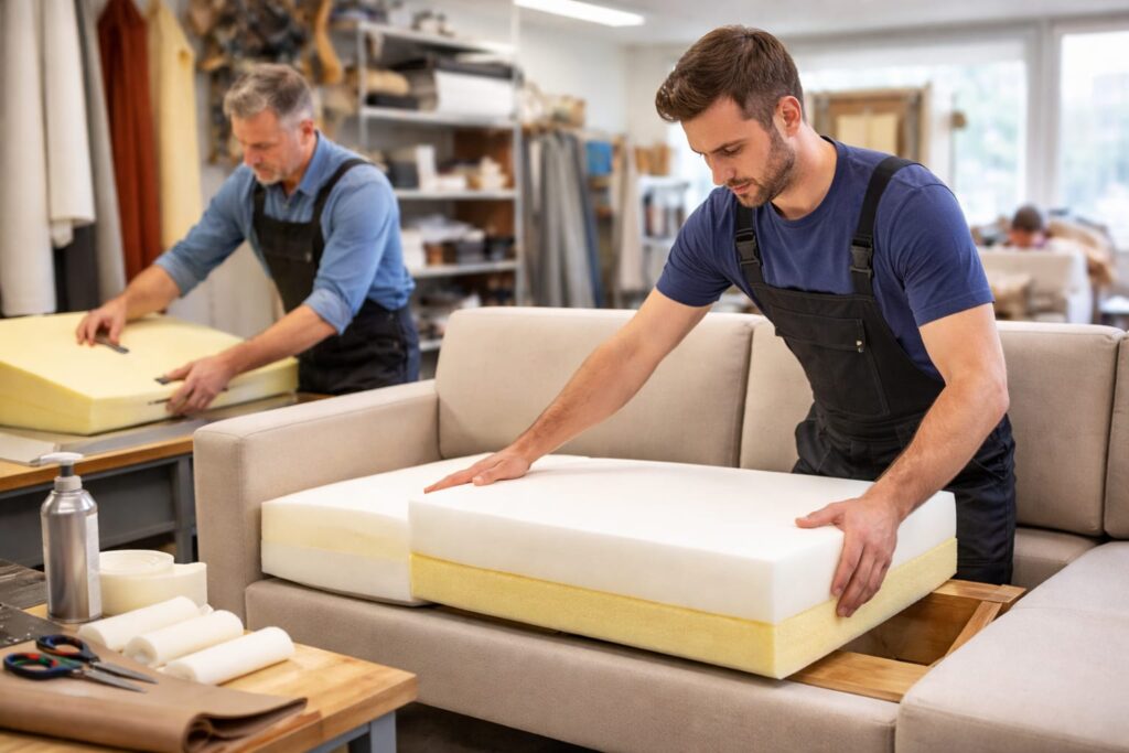 foam and cushion replacement services in noida