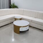 White 6 seater sofa design